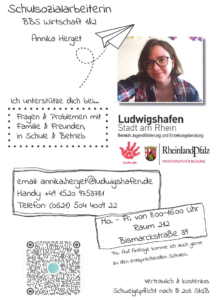 Flyer_Schulsozialarbeit Schulsozialarbeierin Annika Herget